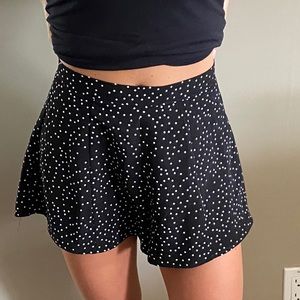 Zip up flow shorts